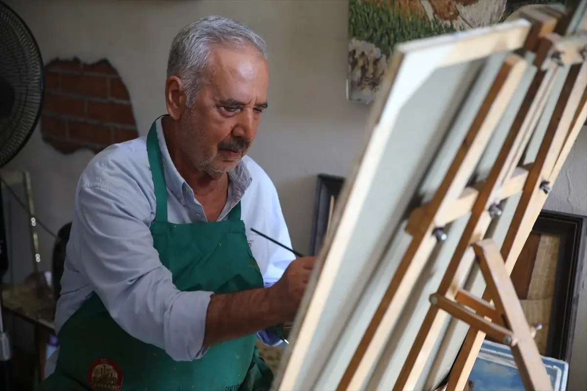 73 yasindaki naci buyukkircali resim atolyesinde sanatina devam ediyor xSpedjQZ