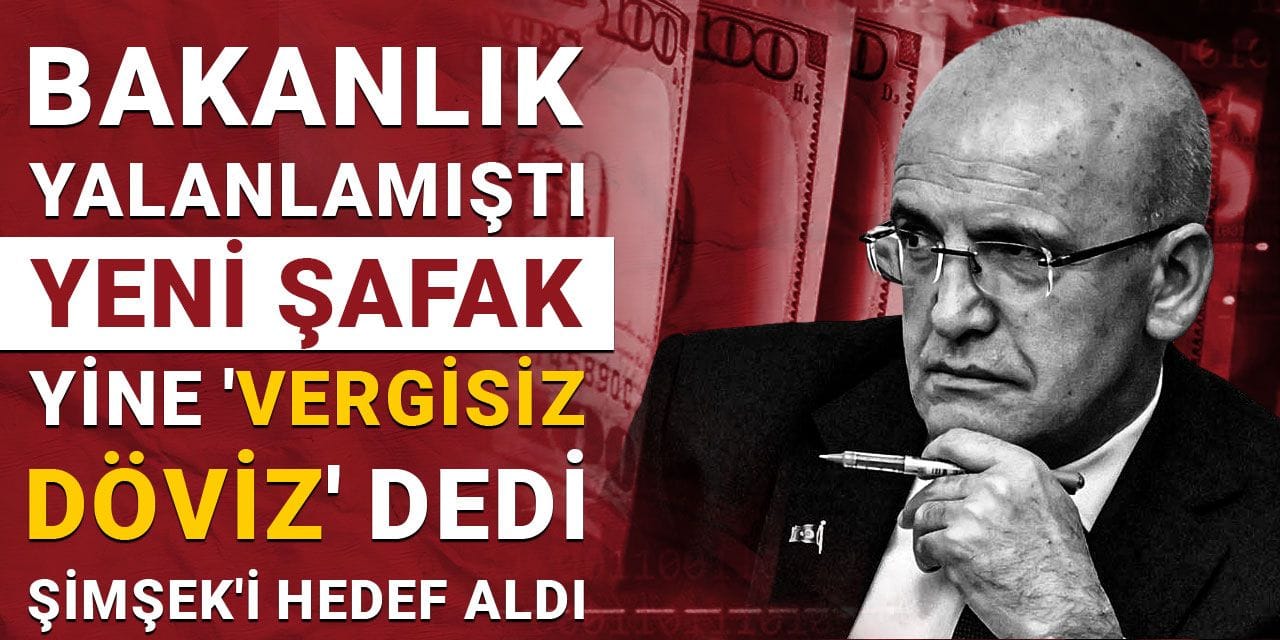 bakanlik yalanlamisti yeni safak yine vergisiz doviz dedi simseki hedef aldi lEn9DtkY